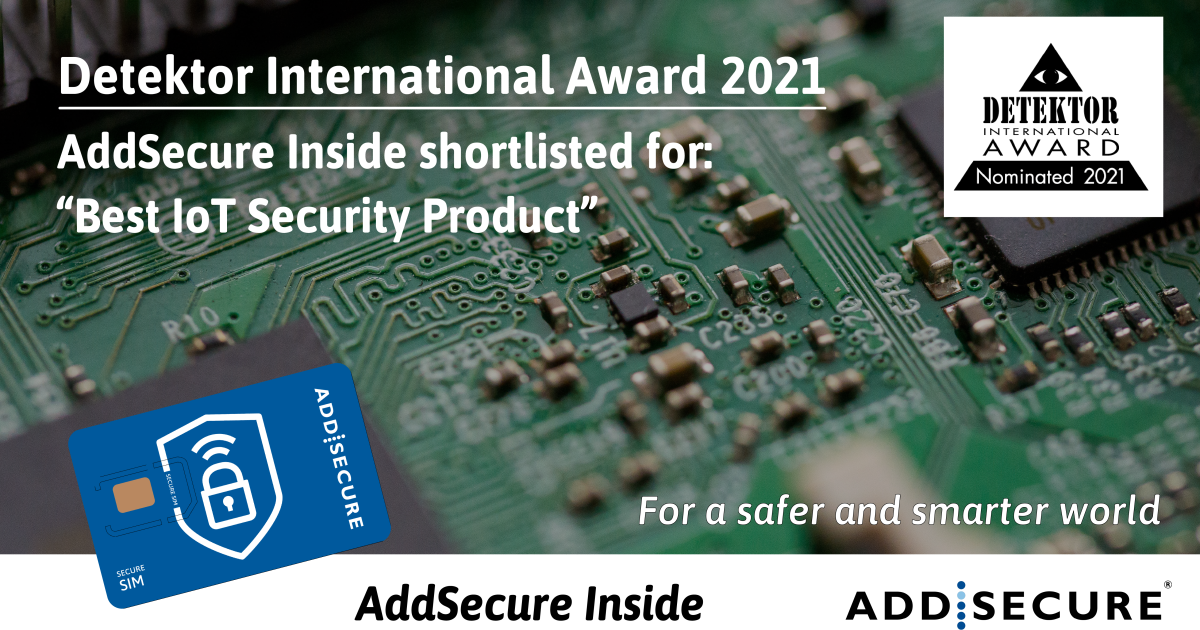 AddSecure Nominerad Till “Best IoT Security Product” 2021 - AddSecure SE